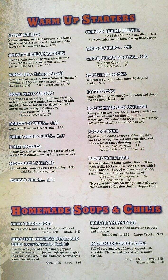 Wrigley's Chicago Sports Bar - Golden, CO menu_pic
