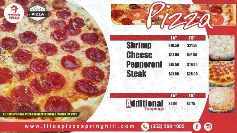 Titos Pizza - Spring Hill, FL