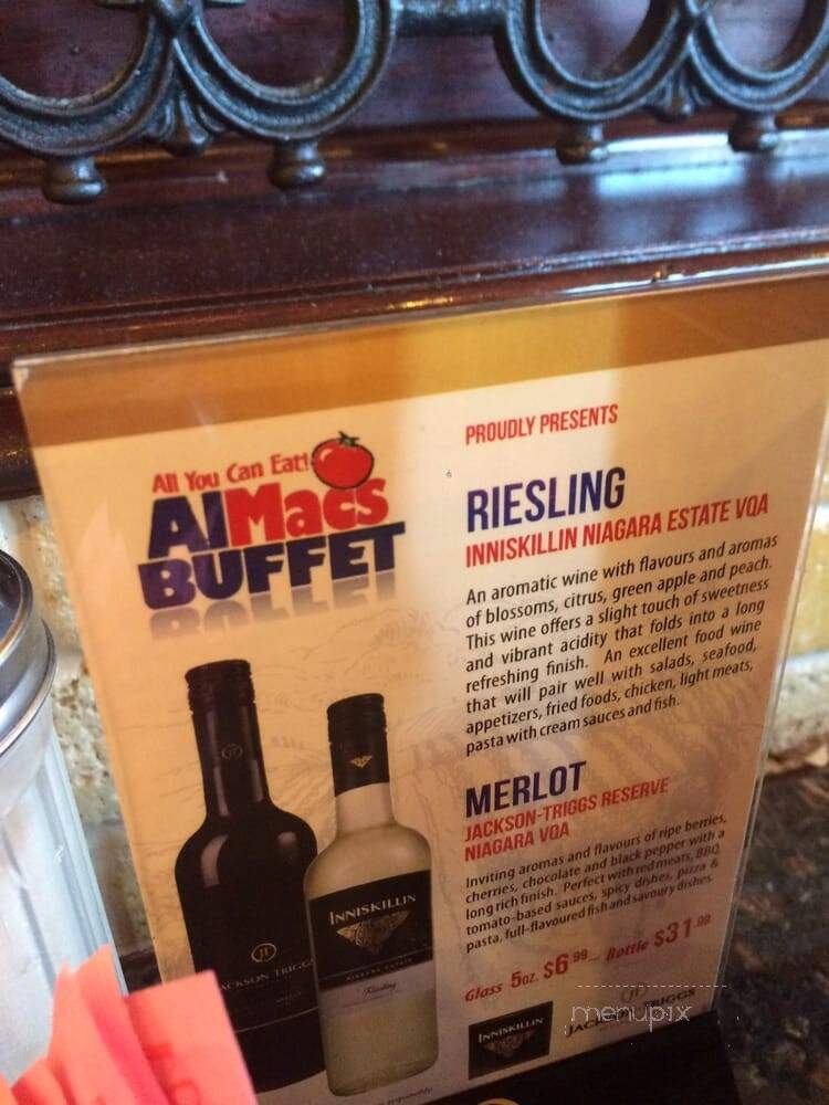 AlMacs Buffet - Niagara Falls, ON menu_pic