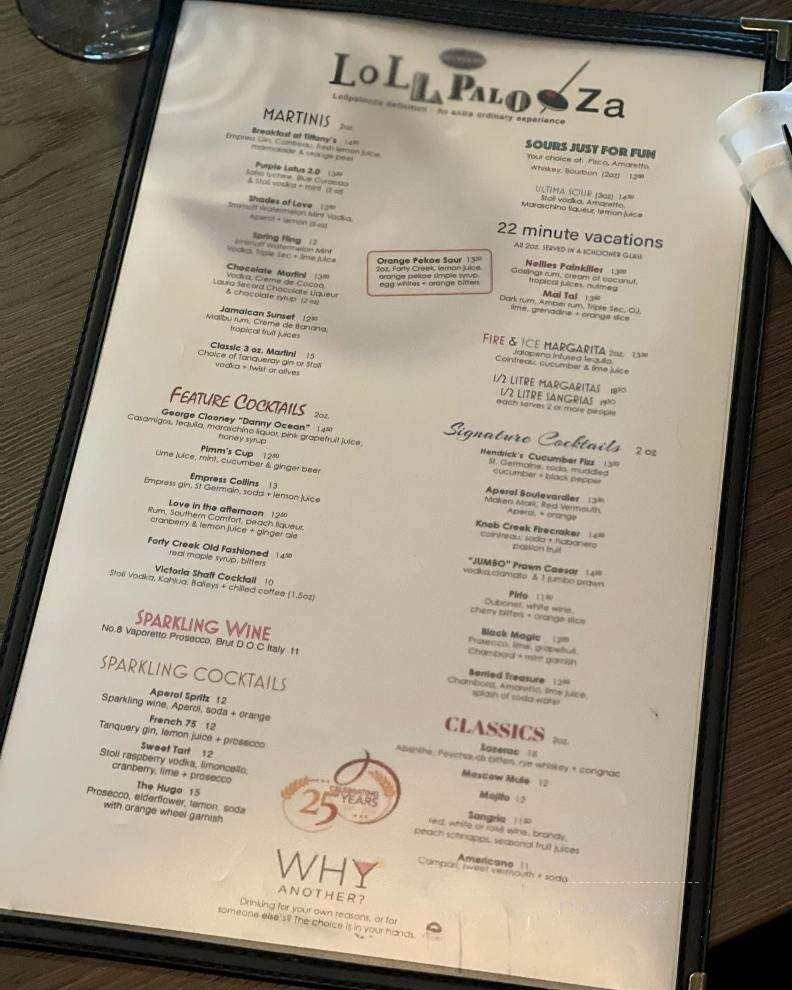 Nautical Nellies Steak & Seafood House - Victoria, BC menu_pic