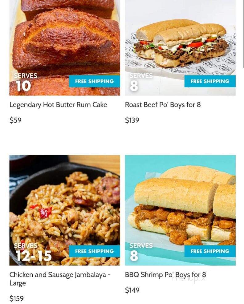 Parkway Bakery & Tavern - New Orleans, LA menu_pic
