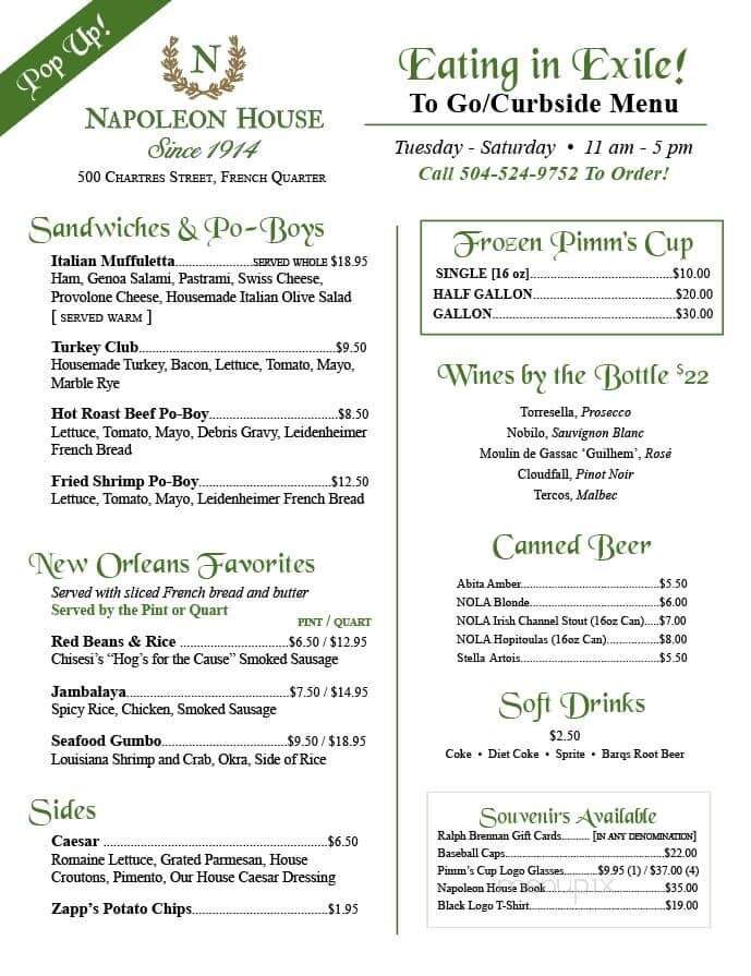 Parkway Bakery & Tavern - New Orleans, LA menu_pic