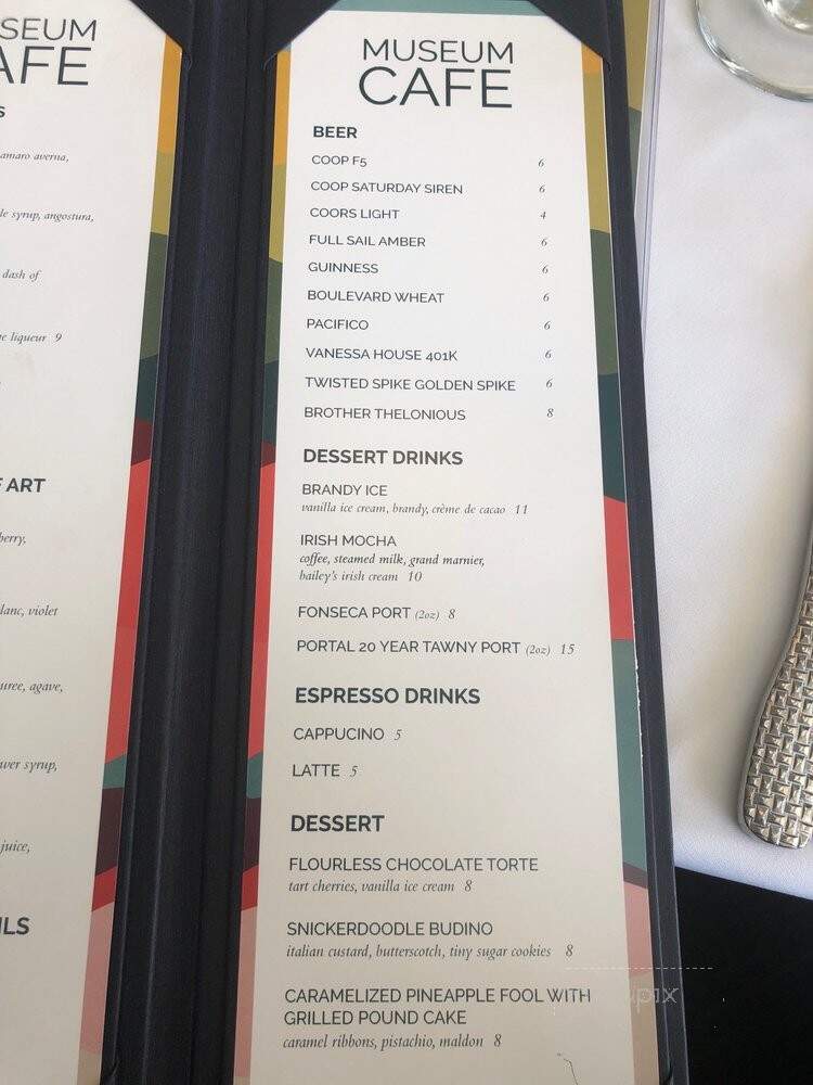 Museum Of Art Cafe - Oklahoma City, OK menu_pic