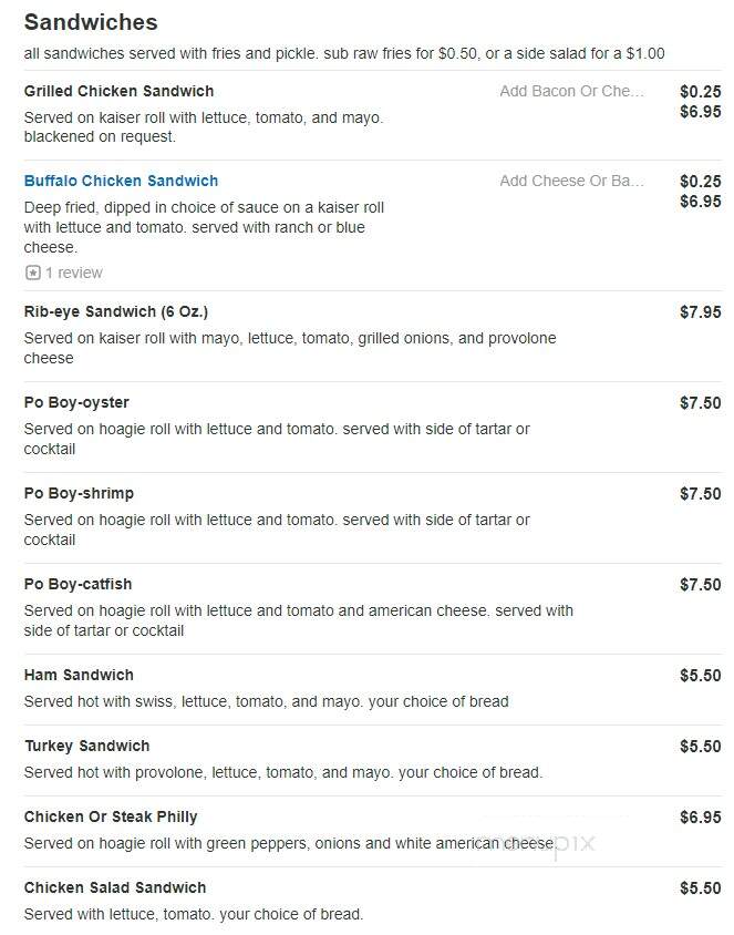 Wing King Cafe - Rock Hill, SC menu_pic