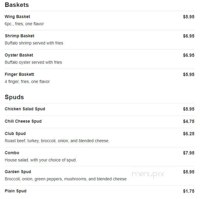 Wing King Cafe - Rock Hill, SC menu_pic