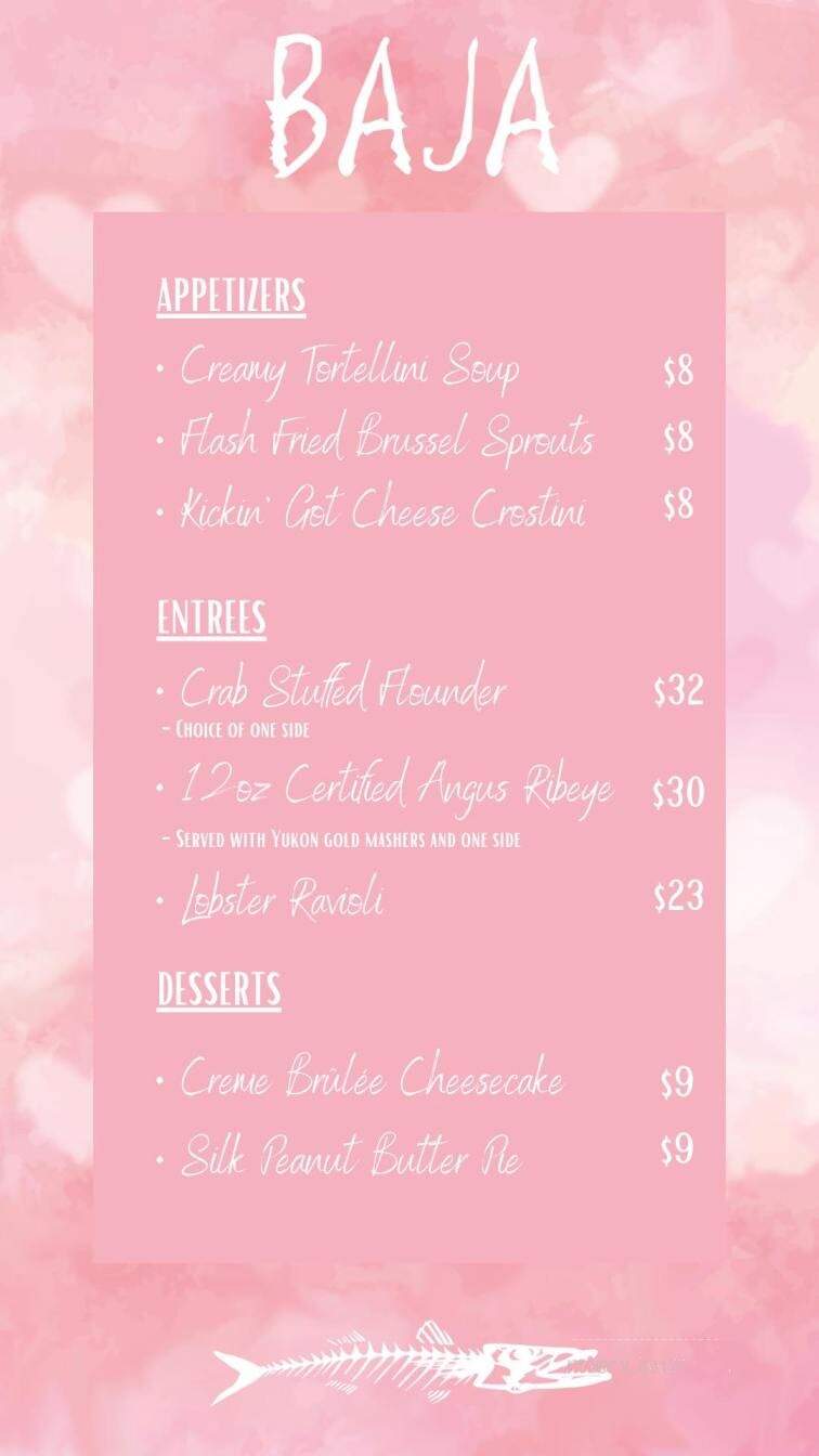 Baja Restaurant - Virginia Beach, VA menu_pic