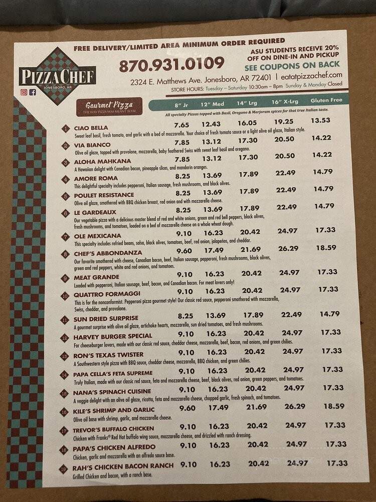 Pizza Chef - Jonesboro, AR