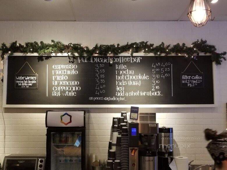 Purebread Whistler - Whistler, BC menu_pic