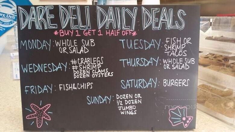 Dare Deli & Steamhouse - Yorktown, VA menu_pic