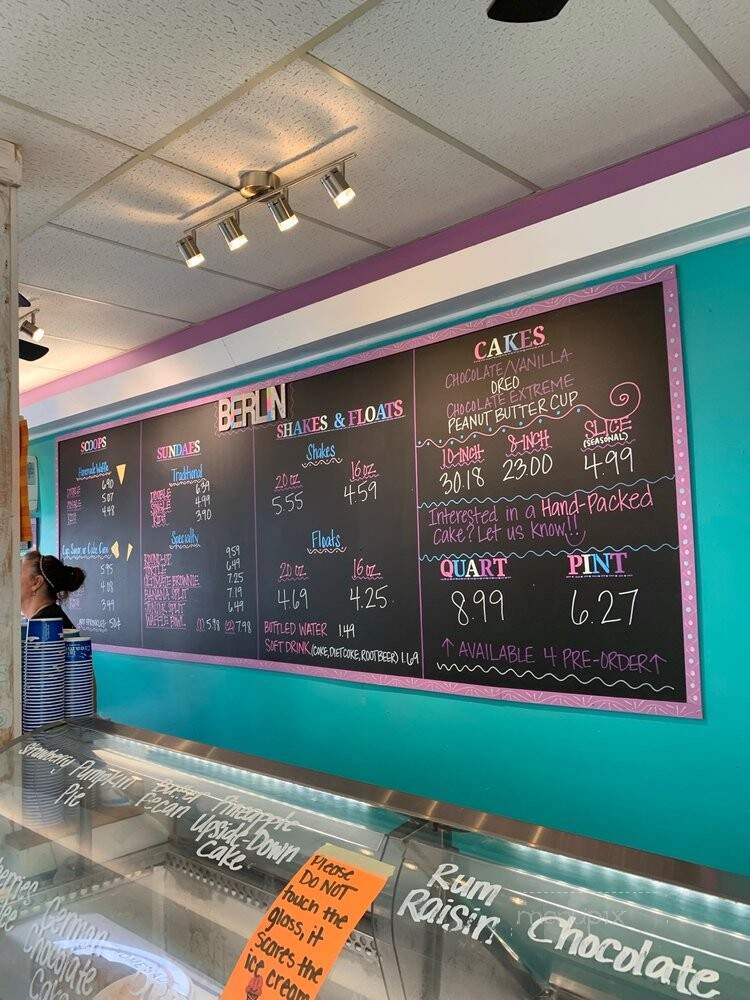 Island Creamery - Berlin, MD menu_pic