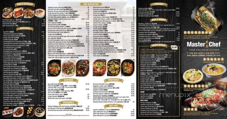 Master Chef - Syosset, NY menu_pic