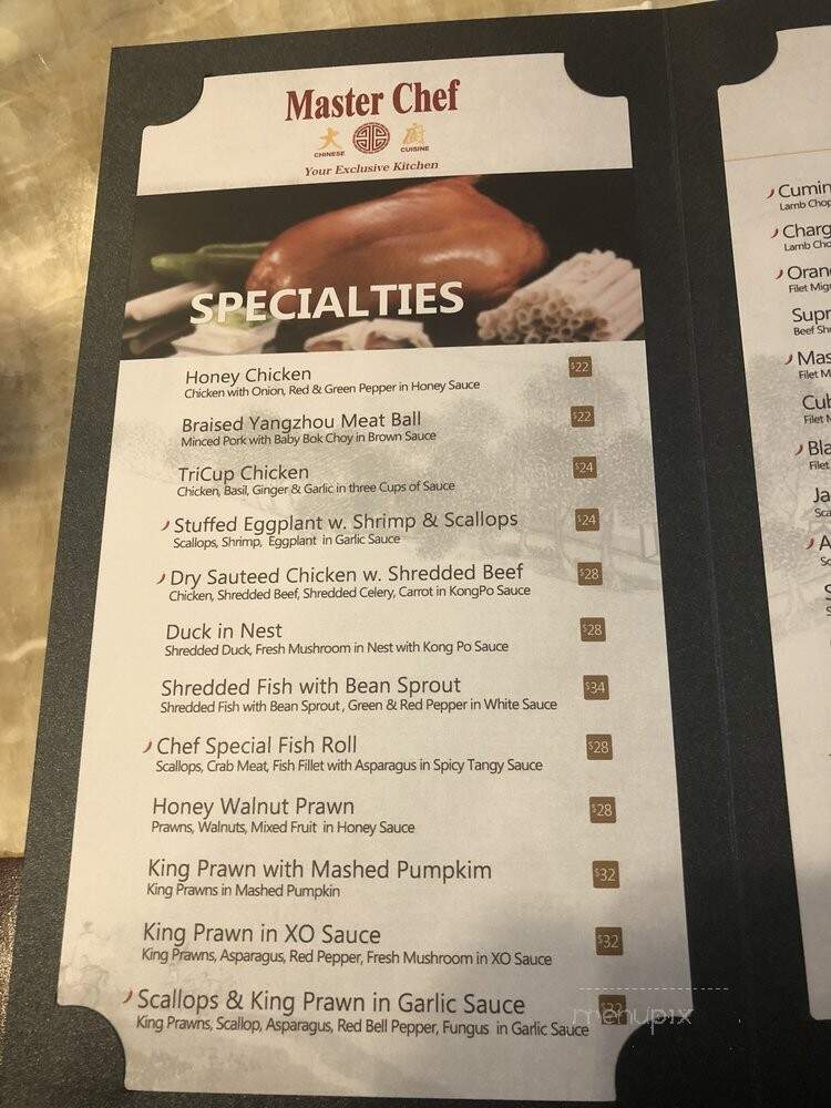 Master Chef - Syosset, NY menu_pic
