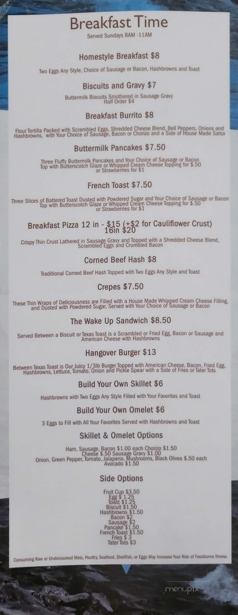 The Rock Bar - Genoa City, WI menu_pic