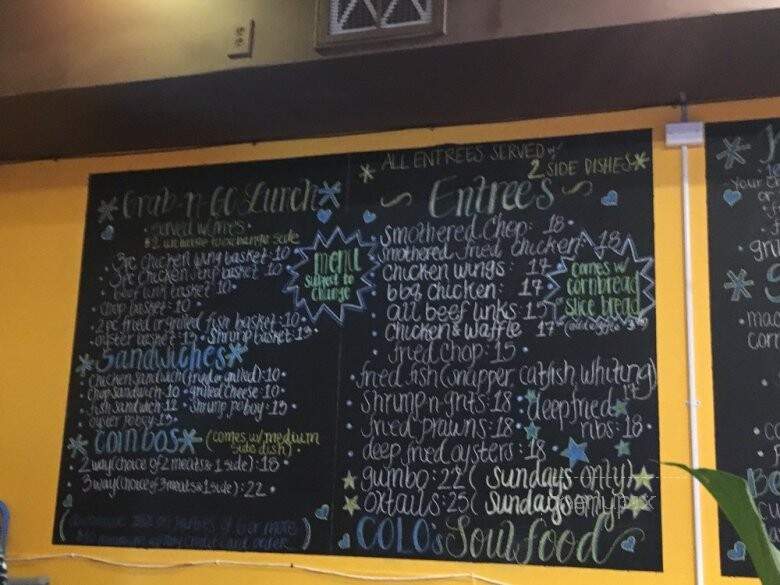 Colos' Soul Food & Seafood - Sacramento, CA menu_pic