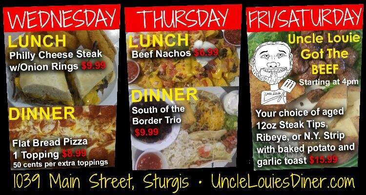Uncle Louie's Diner - Spearfish, SD menu_pic