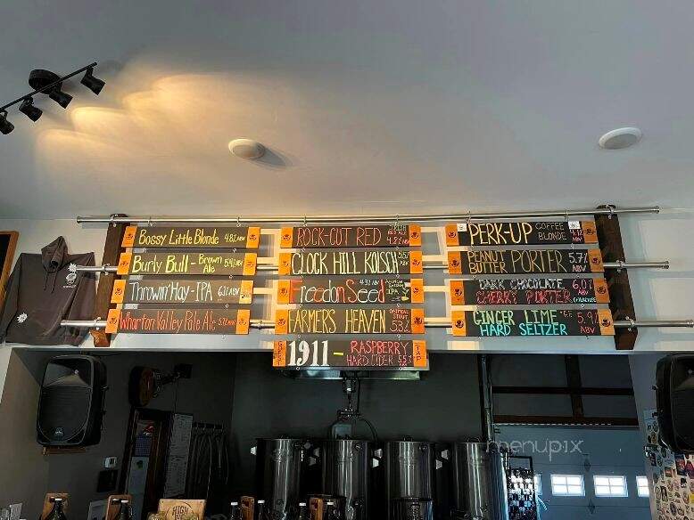 High Burl Brewery - Burlington Flats, NY menu_pic