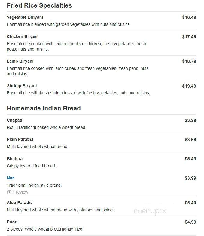 Brar's Indian Restaurant - Milford, OH