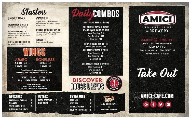 Amici At Trilith - Fayetteville, GA menu_pic