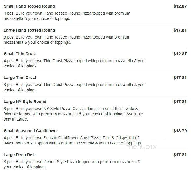 Jet's Pizza - Green Bay, WI menu_pic
