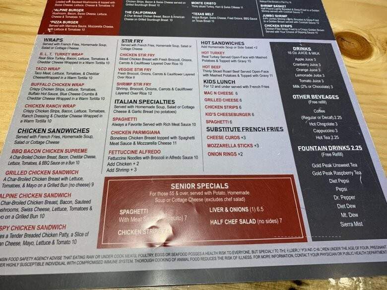 Red Roof Cafe & Breakfast - Ripon, WI menu_pic