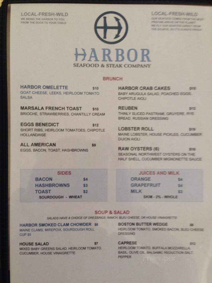 Harbor Seafood & Steak Co. - Salt Lake City, UT menu_pic