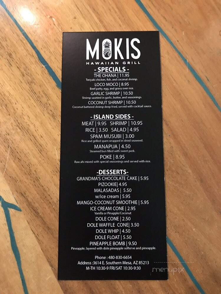Mokis Hawaiian Grill - Mesa, AZ