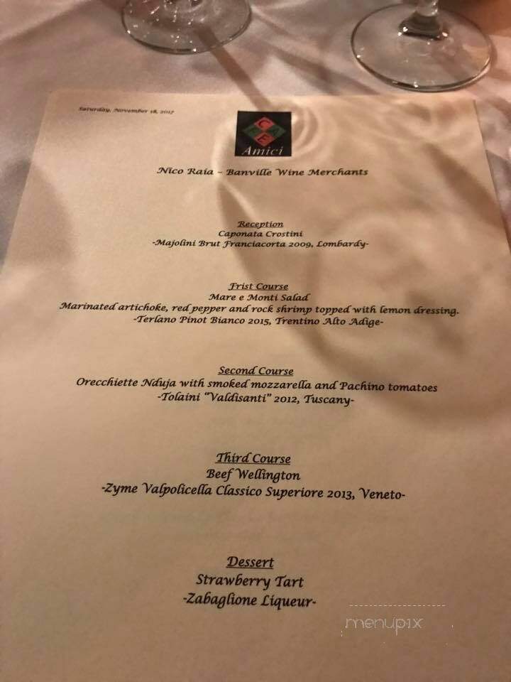 Cafe Amici Downtown - Sarasota, FL menu_pic