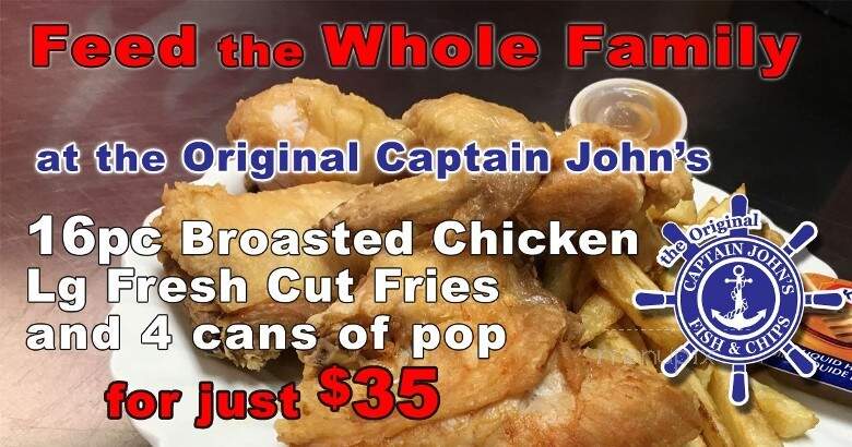 Captain John's Fish & Chips - Sarnia, ON menu_pic