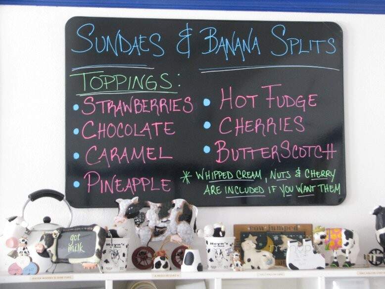 Heyns Ice Cream - Iowa City, IA menu_pic
