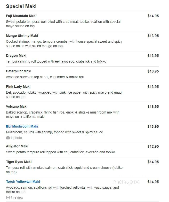 Sushi House - Concord, MA menu_pic
