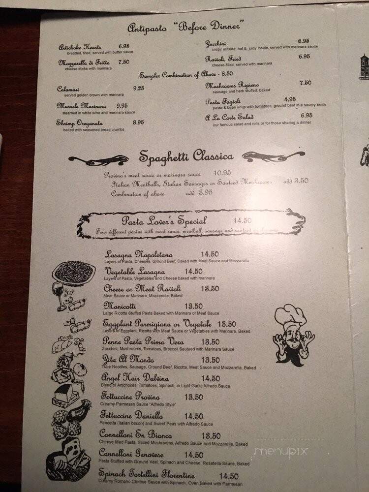 Provino's - Canton, GA menu_pic
