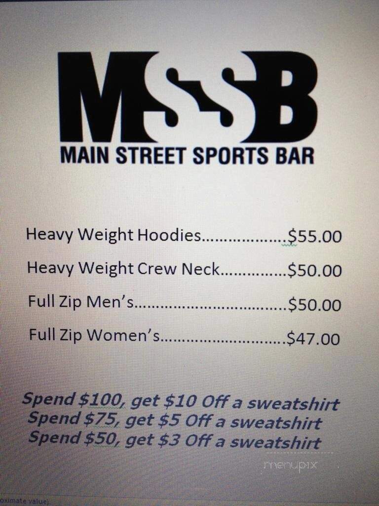 Main Street Sports Bar - Hutchinson, MN