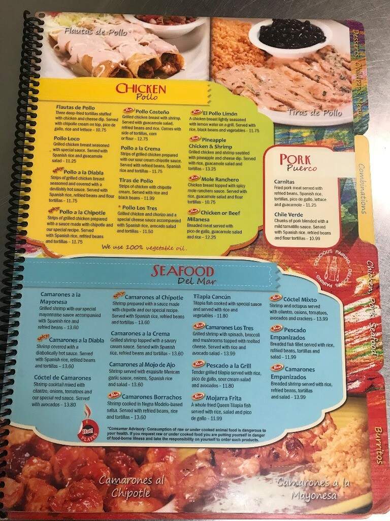 Los Tres Magueyes - Rolesville, NC menu_pic