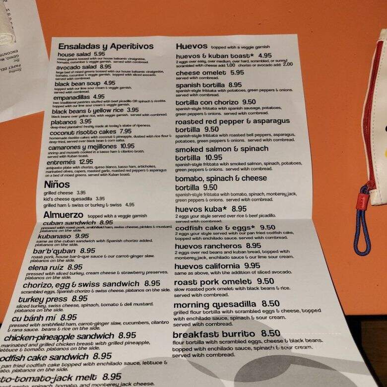 Kuba Kuba - Richmond, VA menu_pic