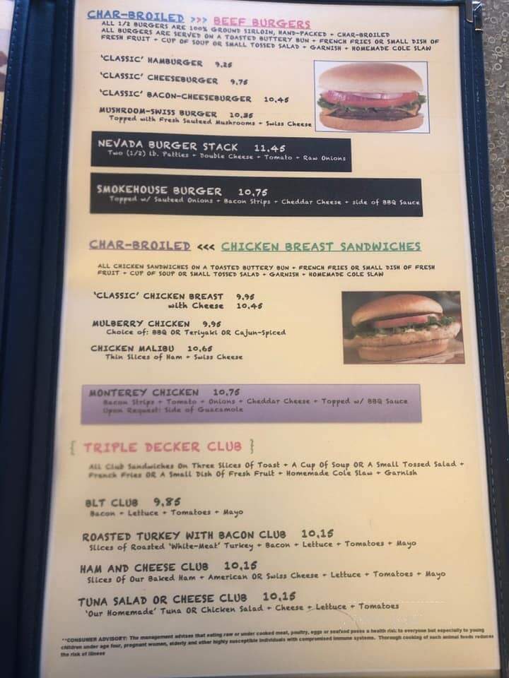 Mulberry's Pancakes Cafe - Union Grove, WI menu_pic