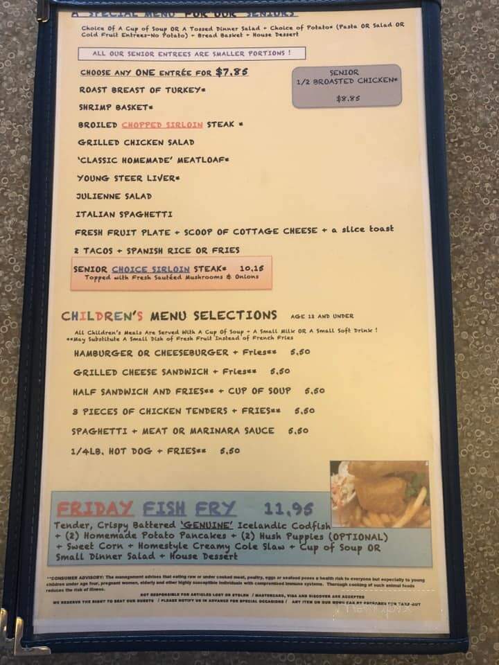 Mulberry's Pancakes Cafe - Union Grove, WI menu_pic