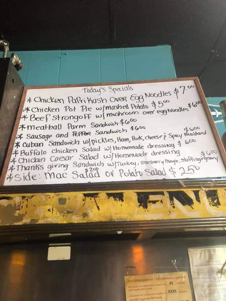 Matty's Corner - Bridgeport, CT menu_pic