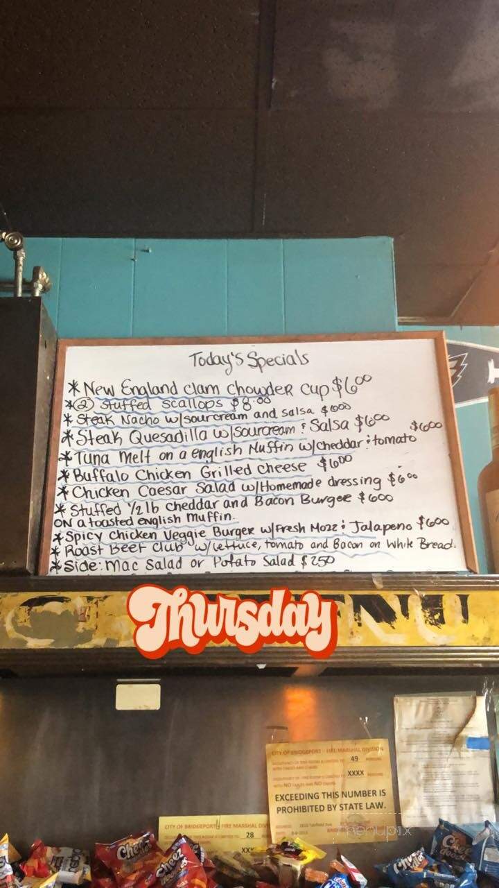 Matty's Corner - Bridgeport, CT menu_pic