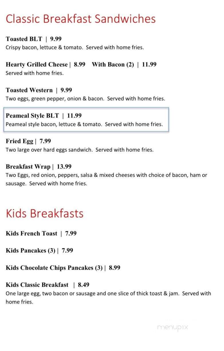 Brunswick Sports Grill & Bar - Parry Sound, ON menu_pic