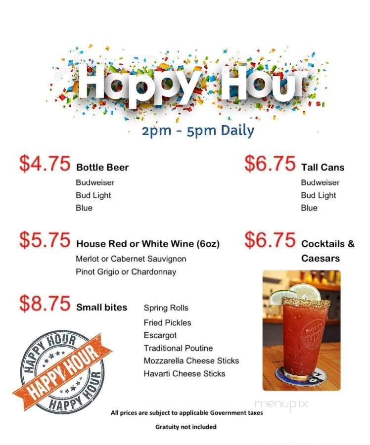 Brunswick Sports Grill & Bar - Parry Sound, ON menu_pic