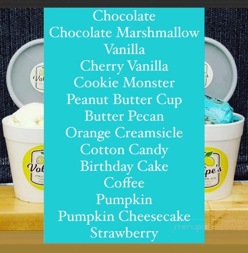 Hickory Falls Rita's - Hanover, PA menu_pic