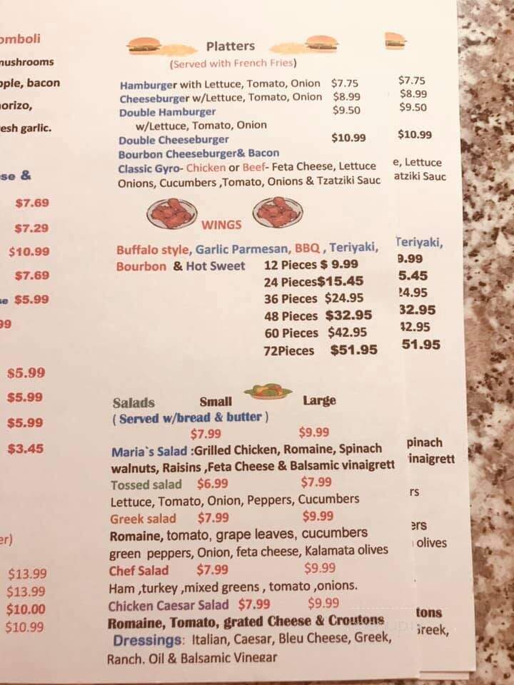 Manny's Pizza - Dalton, MA menu_pic