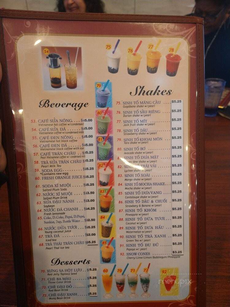 Pho Lee Hoa Phat - Pittsburg, CA menu_pic