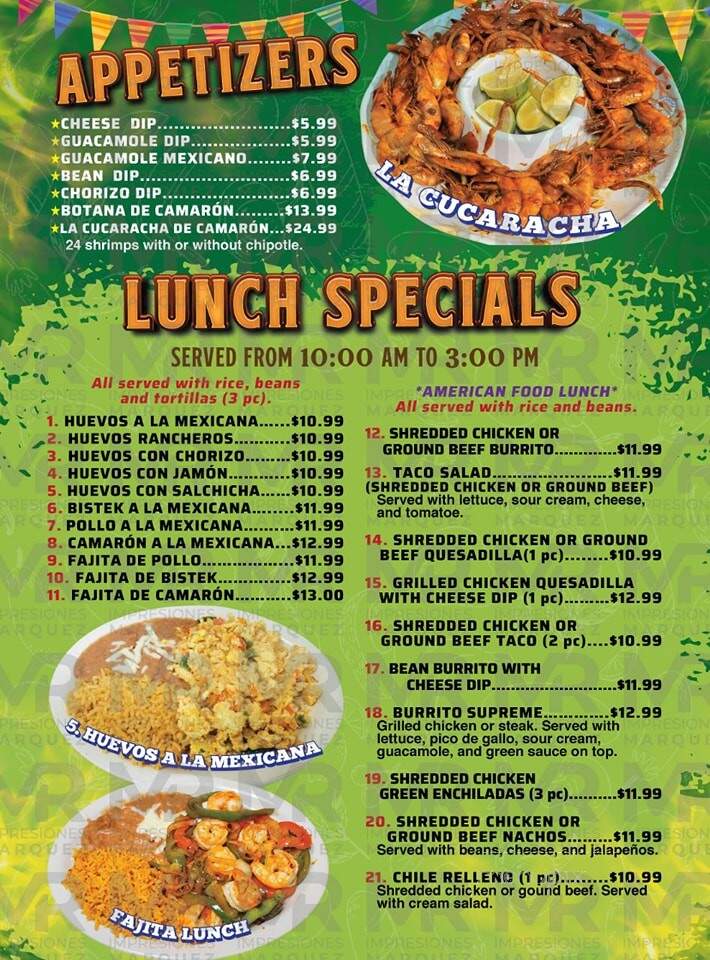 Brito's Restaurant - Pelham, AL menu_pic