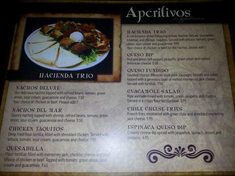 Hacienda Real - Lincoln, NE menu_pic