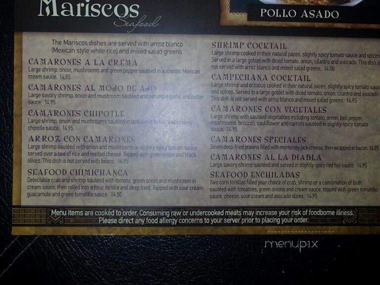 Hacienda Real - Lincoln, NE menu_pic