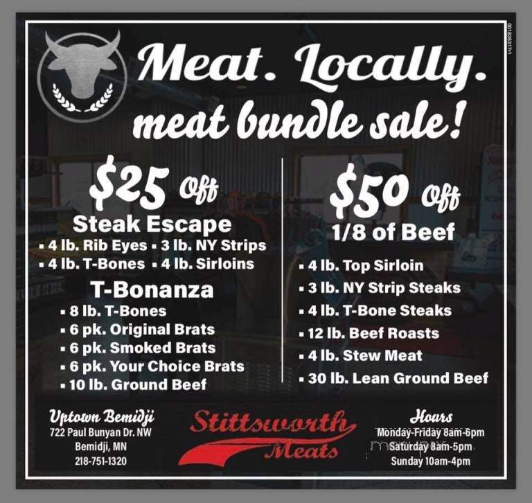 Stittsworth Meats - Bemidji, MN menu_pic