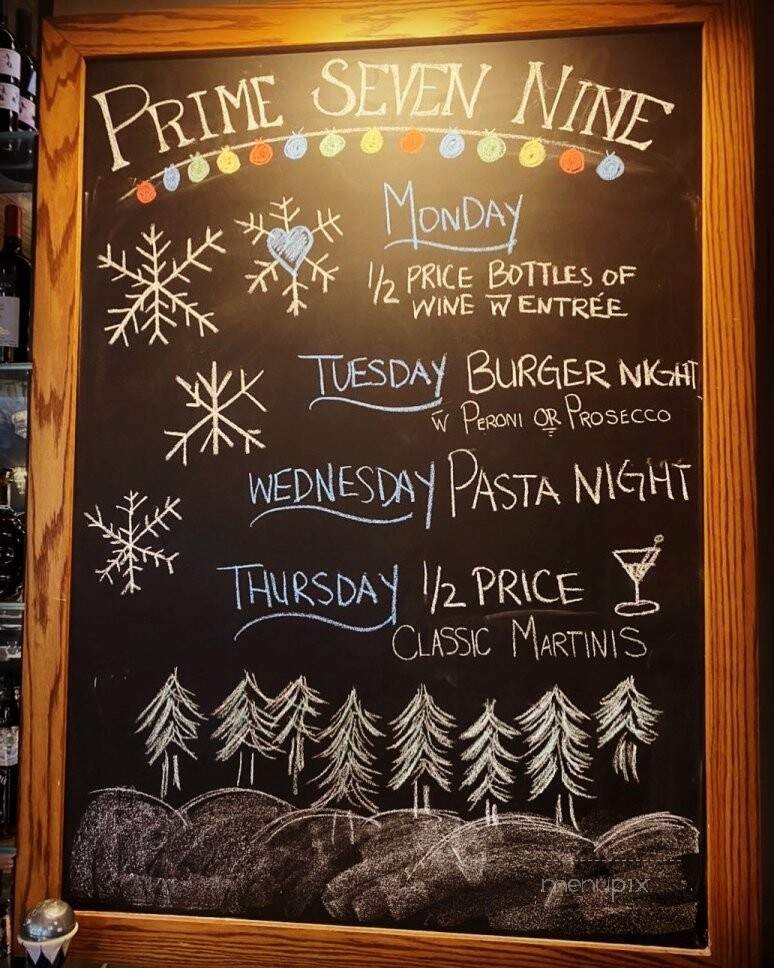 Prime Seven Nine - Collingwood, ON menu_pic