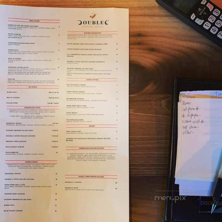 Double C - Lancaster, PA menu_pic
