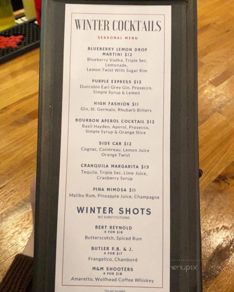 The Thirsty Butler - Windsor, ON menu_pic